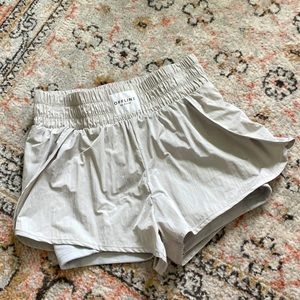 Aerie Offline Shorts Light Grey